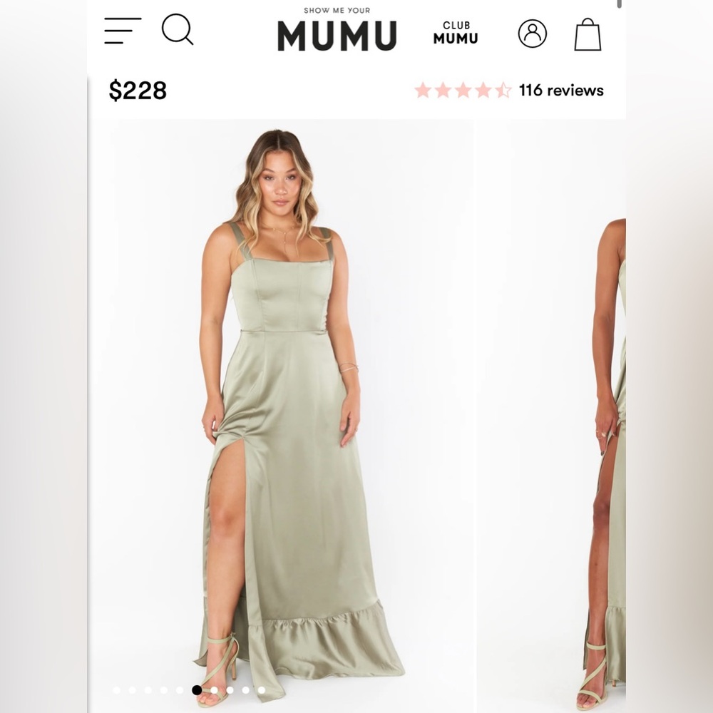 Show Me Your MuMu Clarissa Corset Satin Dress